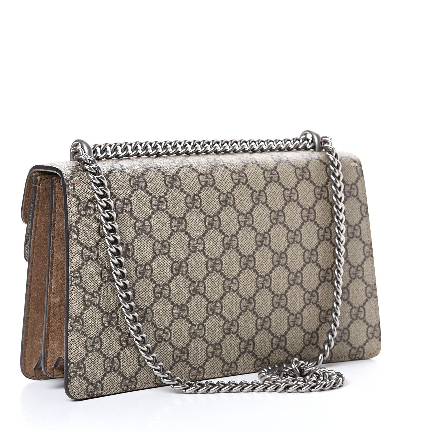 Gucci GG Supreme Monogram Small Dionysus Shoulder Bag Taupe 2 of 14