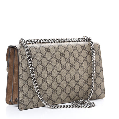 Gucci GG Supreme Monogram Small Dionysus Shoulder Bag Taupe 2 of 14