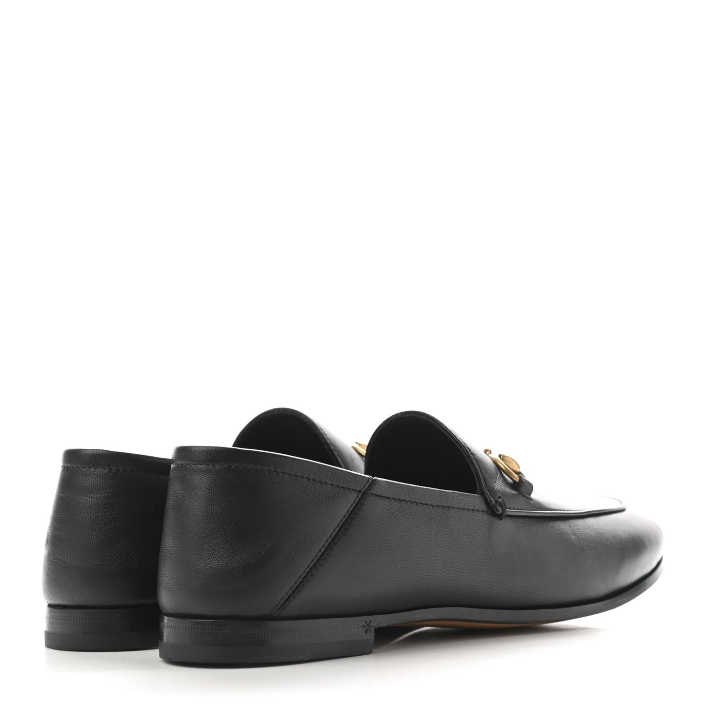 Lambskin Womens Brixton Horsebit Loafers 37 Black