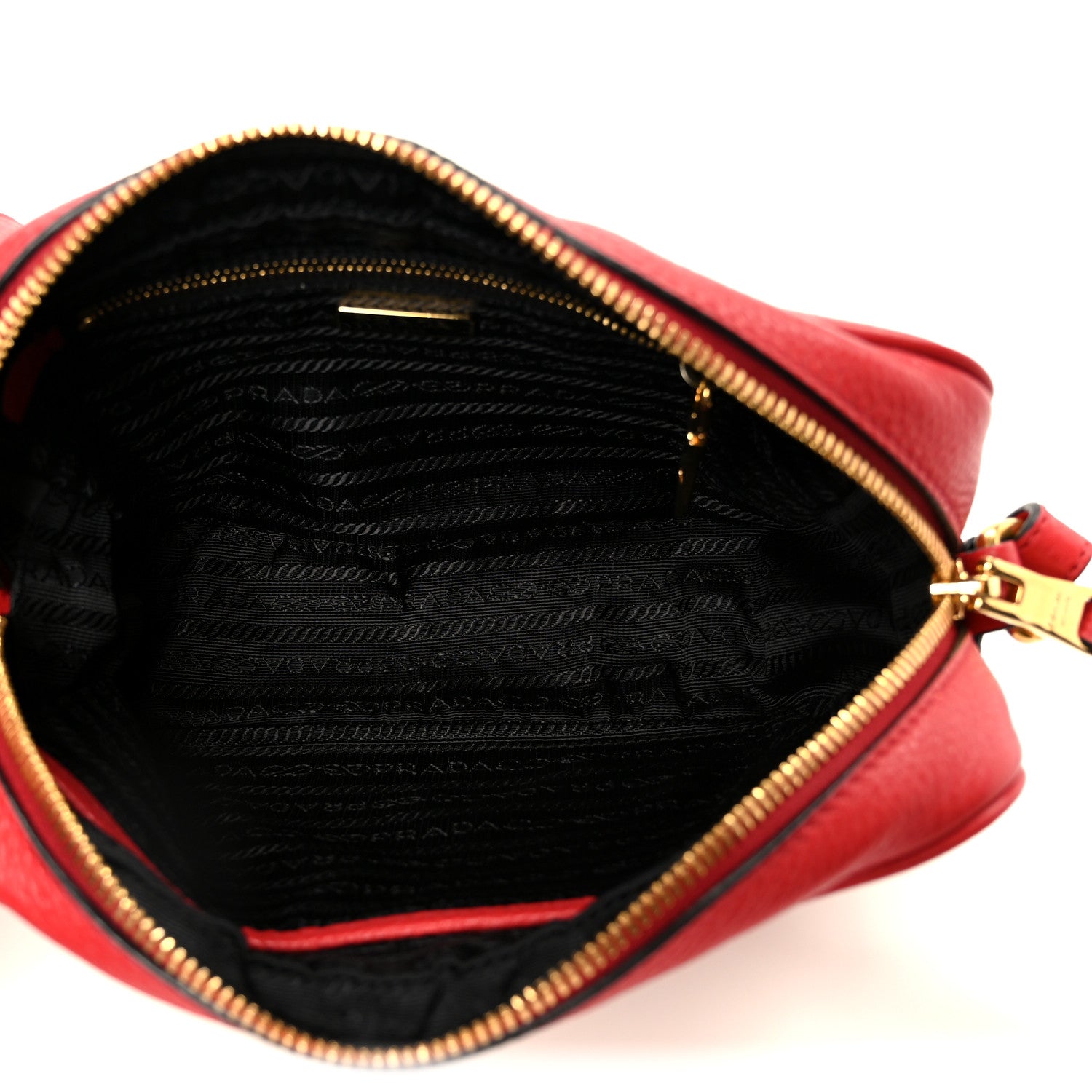 Prada Vitello Phenix Camera Bag Rosso 5 of 10