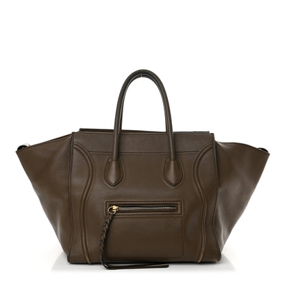 Celine Grained Calfskin Medium Phantom Luggage Taupe 1 of 30