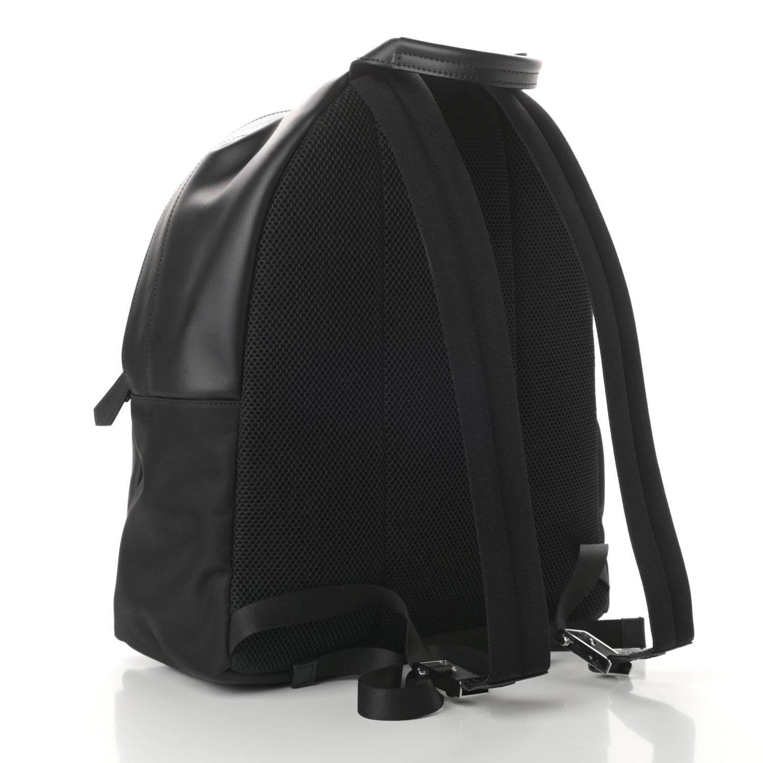 Fendi Nylon Calfskin Monster Butterfleye Backpack Black Carbone Multicolor 3 of 9