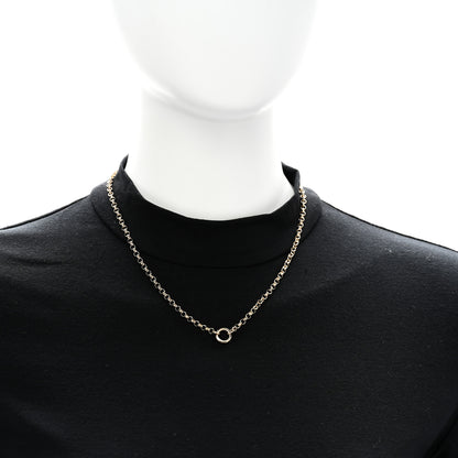 Foundrae 18K Yellow Gold Medium Belcher Open Chain Mini Chubby Annex Link Necklace 2 of 6