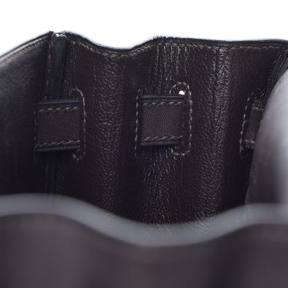 Hermes Toile Swift Kelly 32 Chocolate 13 of 35