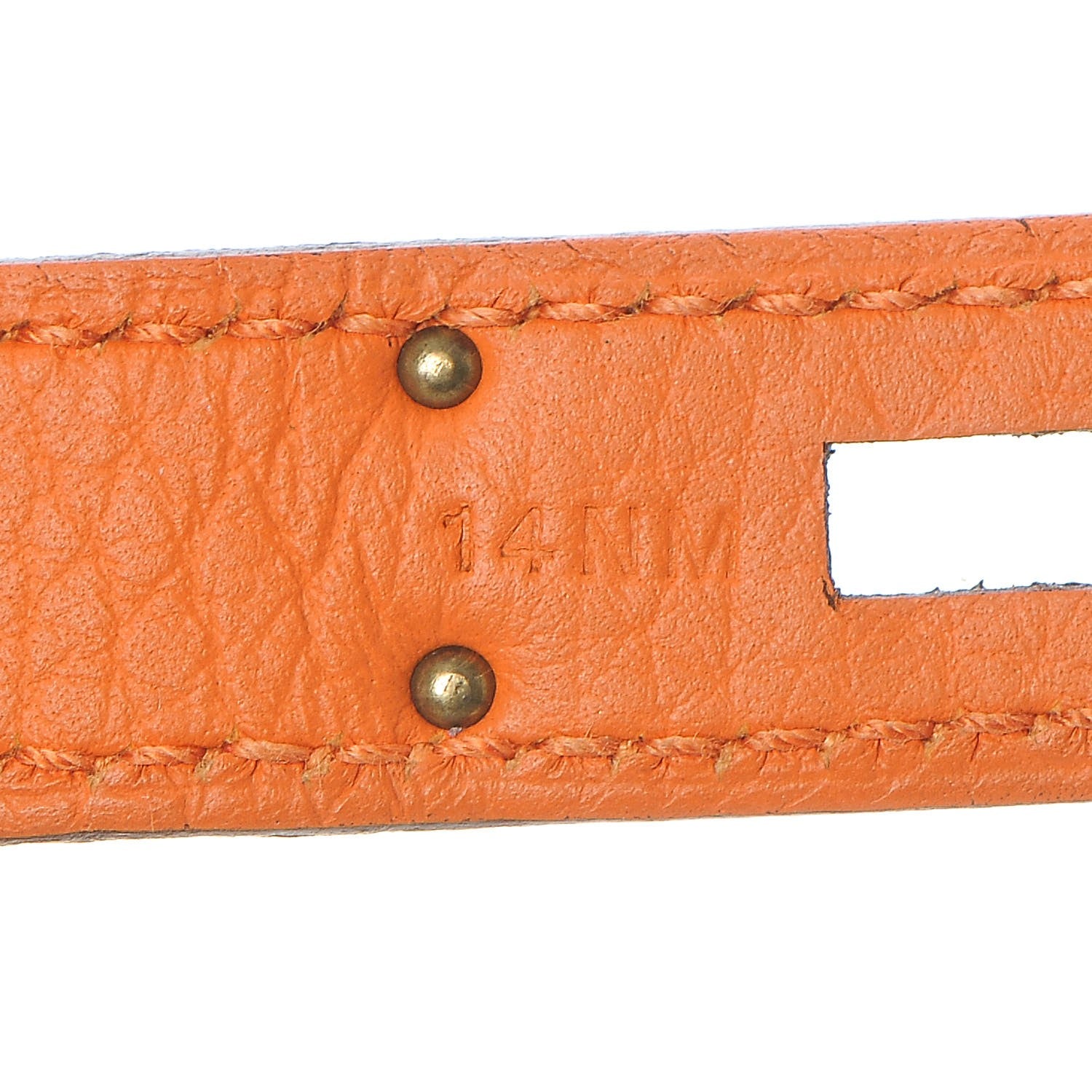 Hermes Taurillon Clemence Birkin 35 Orange 16 of 31