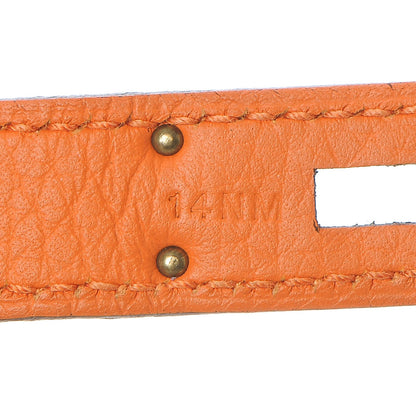 Hermes Taurillon Clemence Birkin 35 Orange 16 of 31