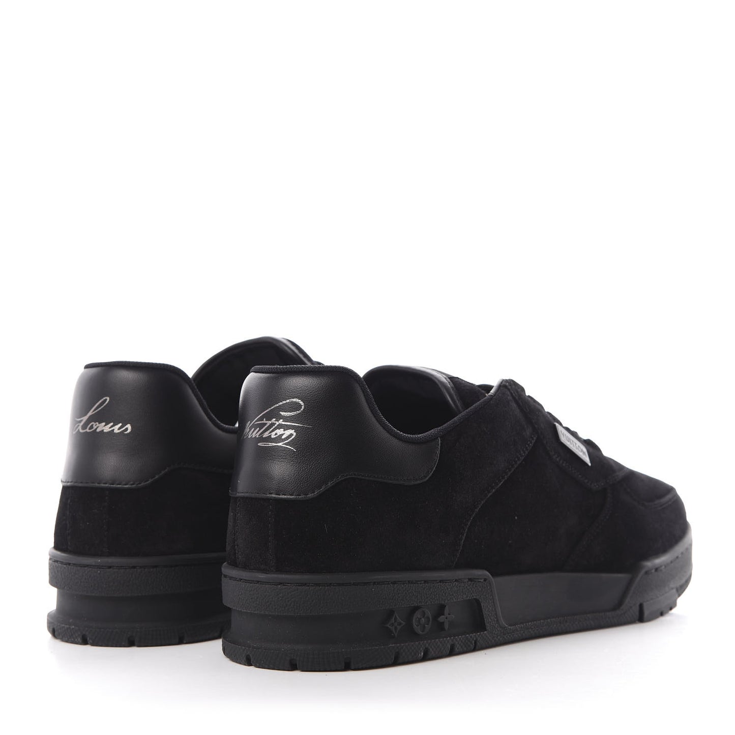 Suede Uniform Sneakers 9.5 Black