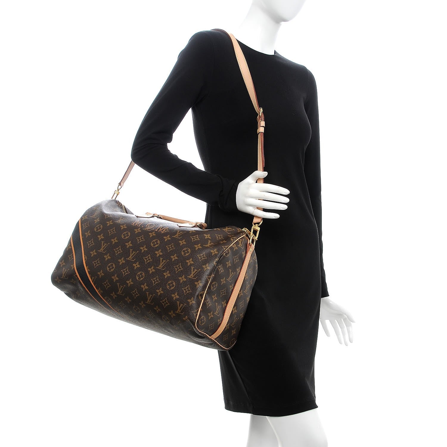 Louis Vuitton Monogram My LV Heritage Speedy Bandouliere 40 Black Moutarde 2 of 10