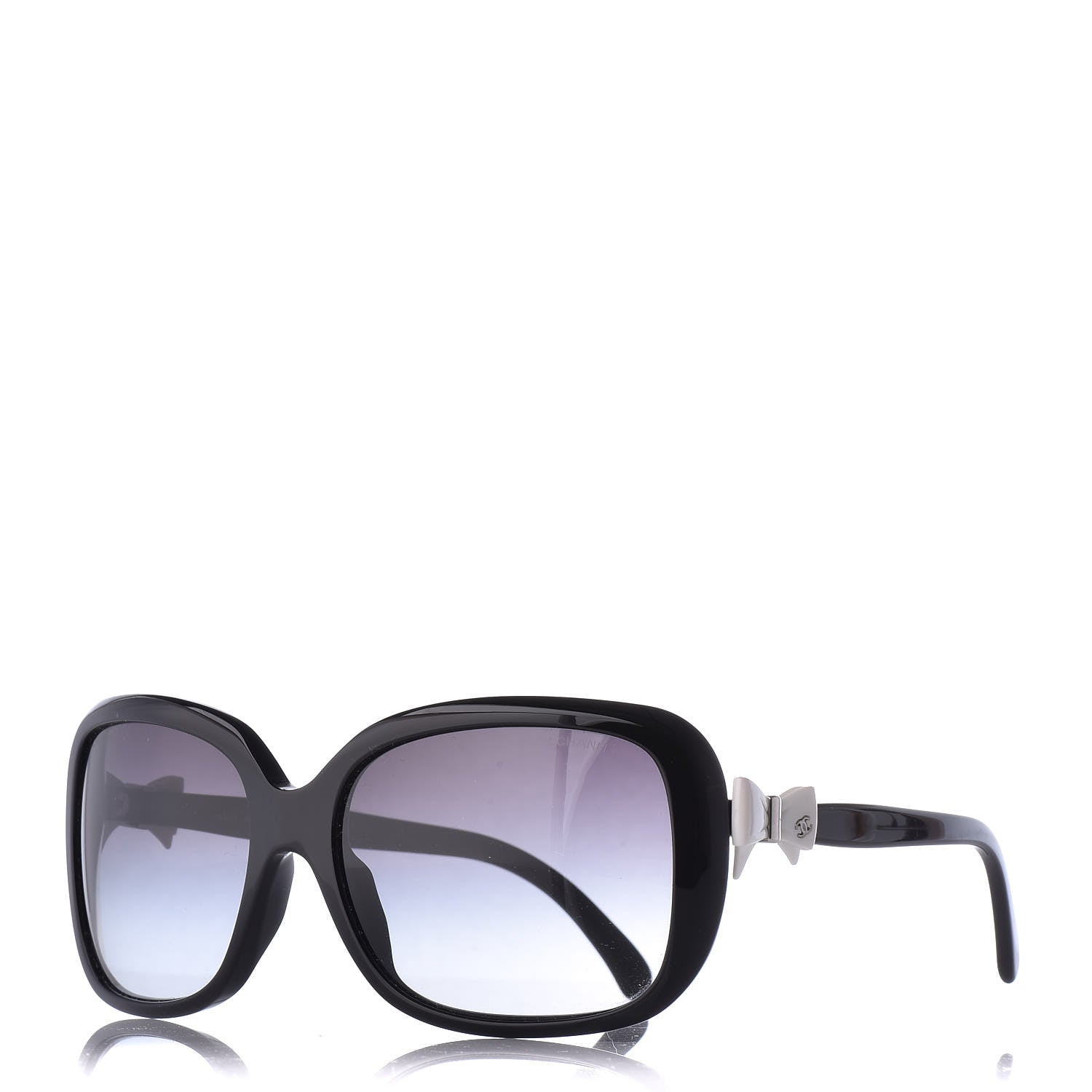 Chanel CC Bow Sunglasses 5171 Black White 1 of 7