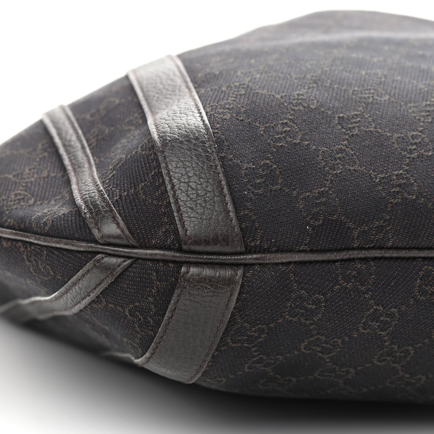 Gucci Monogram Medium Abbey Convertible Tote Dark Brown 8 of 14