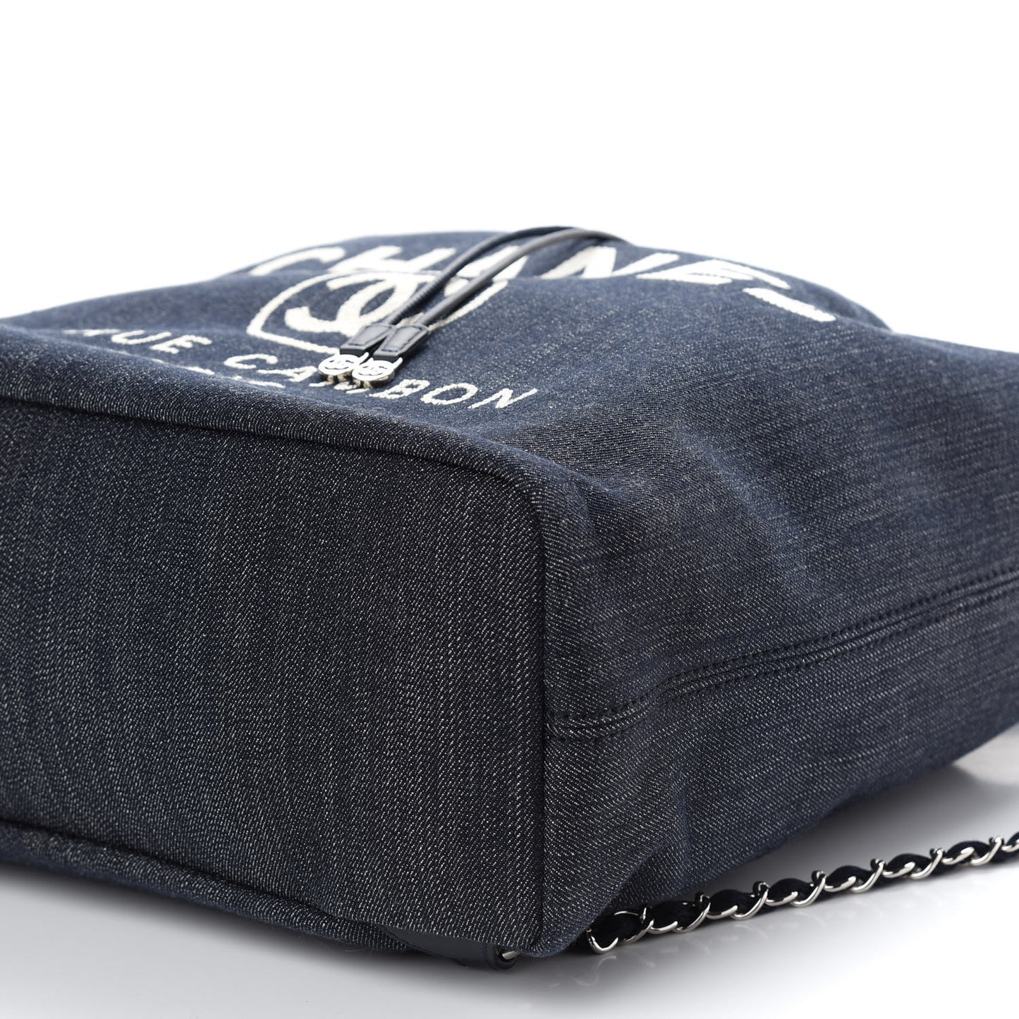 Denim Large Deauville Backpack Dark Blue