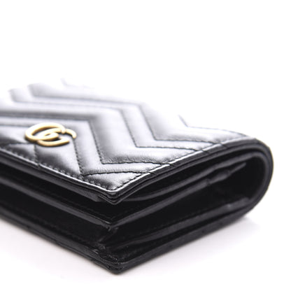 Gucci Calfskin Matelasse GG Marmont Card Case Wallet Black 8 of 8