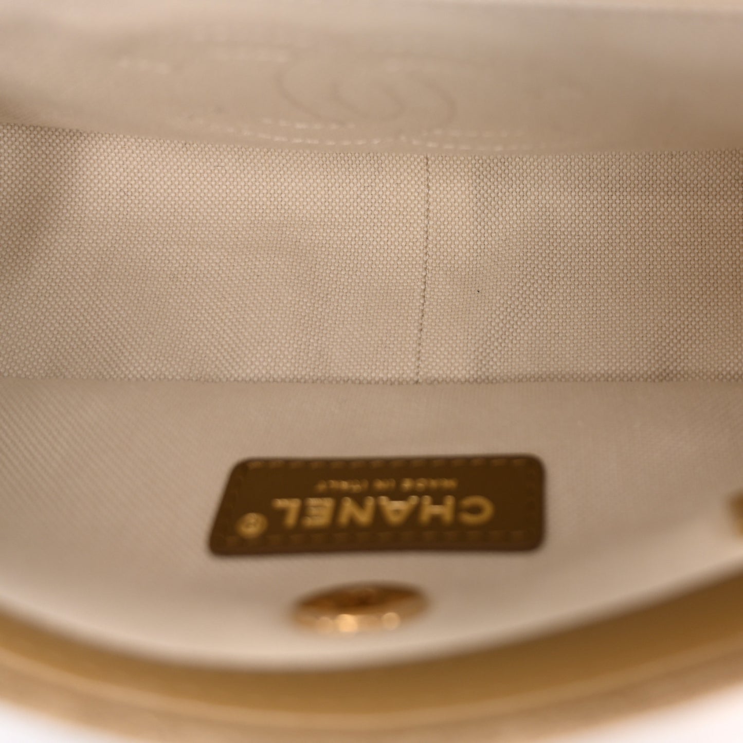 Suede Calfskin Quilted Eyes On You Flap Dark Beige