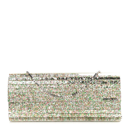 Jimmy Choo Acrylic Glitter Sweetie Clutch Peppermint 1 of 8