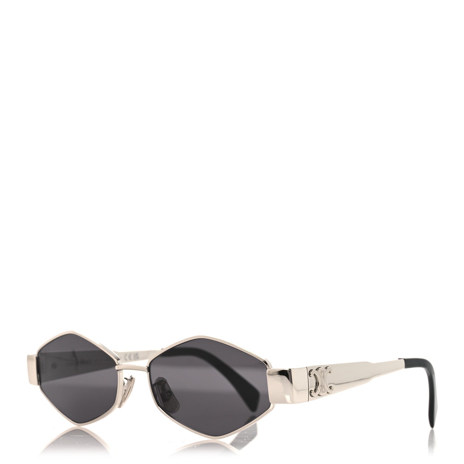 Celine Metal Triomphe 02 Sunglasses CL40254U Silver 1 of 8