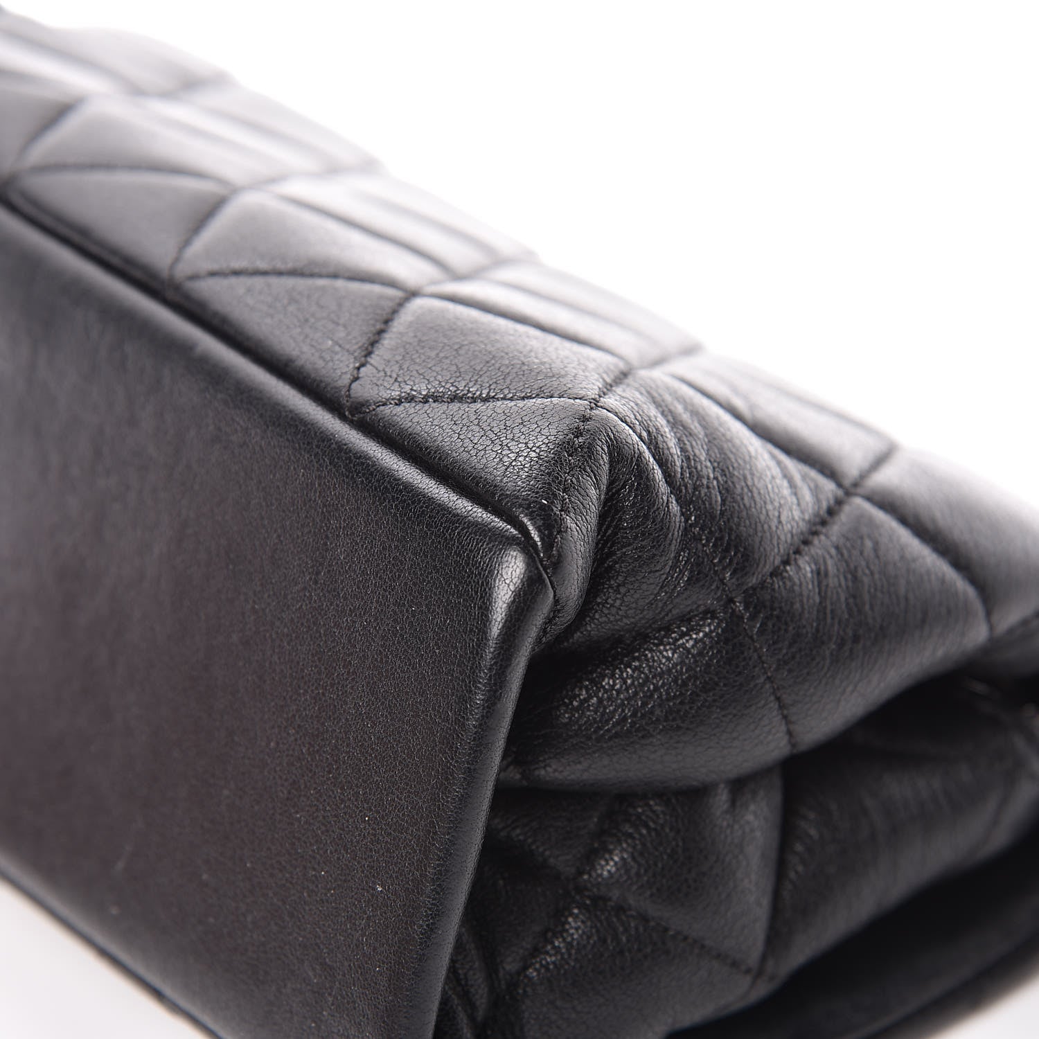 Chanel Shiny Lambskin Quilted Small Burgundy Rocks Flap Black 10 of 13