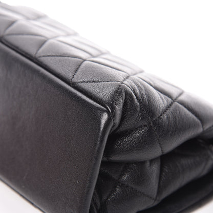 Chanel Shiny Lambskin Quilted Small Burgundy Rocks Flap Black 10 of 13