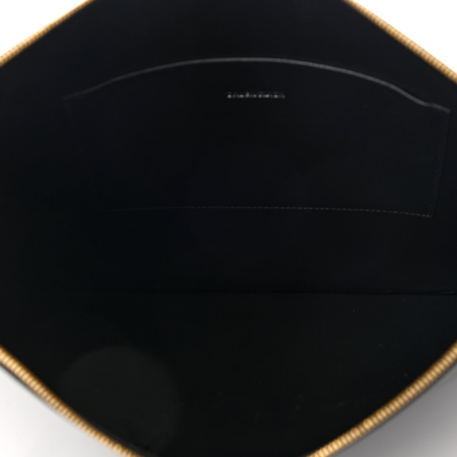 Balenciaga Grained Calfskin Logo Large Cash Wristlet Pouch Black White 5 of 7