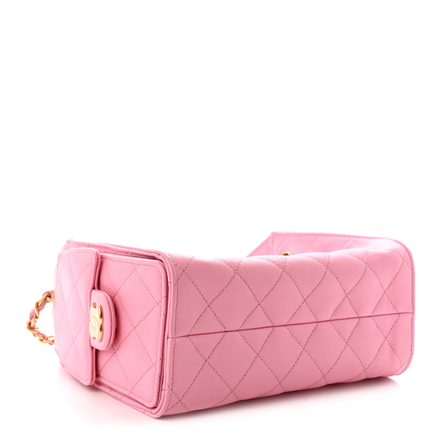 Chanel Caviar Quilted Mini Chanel 25 Handbag Pink 4 of 11