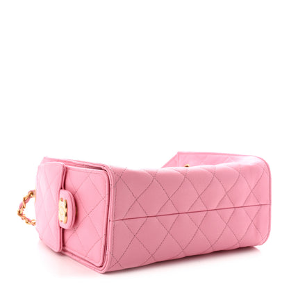 Chanel Caviar Quilted Mini Chanel 25 Handbag Pink 4 of 11
