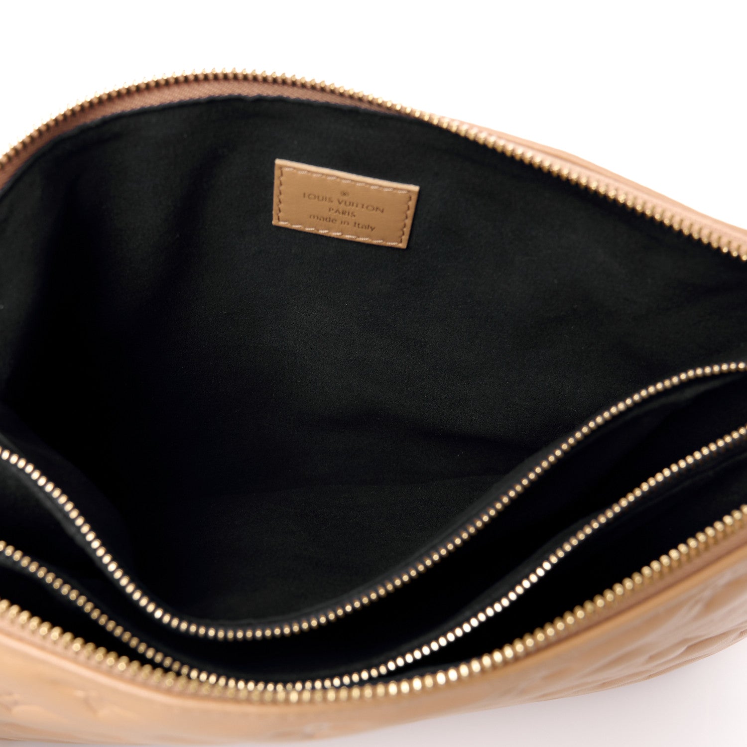 Louis Vuitton Lambskin Embossed Monogram Coussin PM Camel 6 of 12