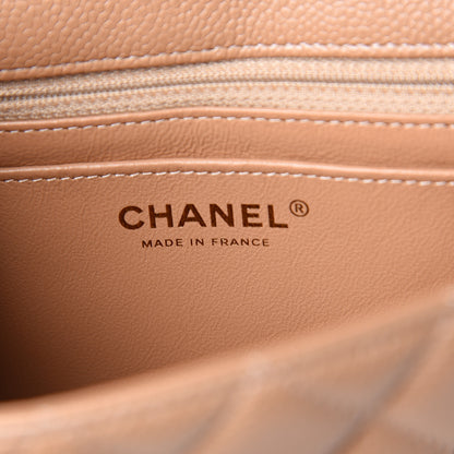 Chanel Caviar Quilted Mini Rectangular Flap Dark Beige 5 of 10