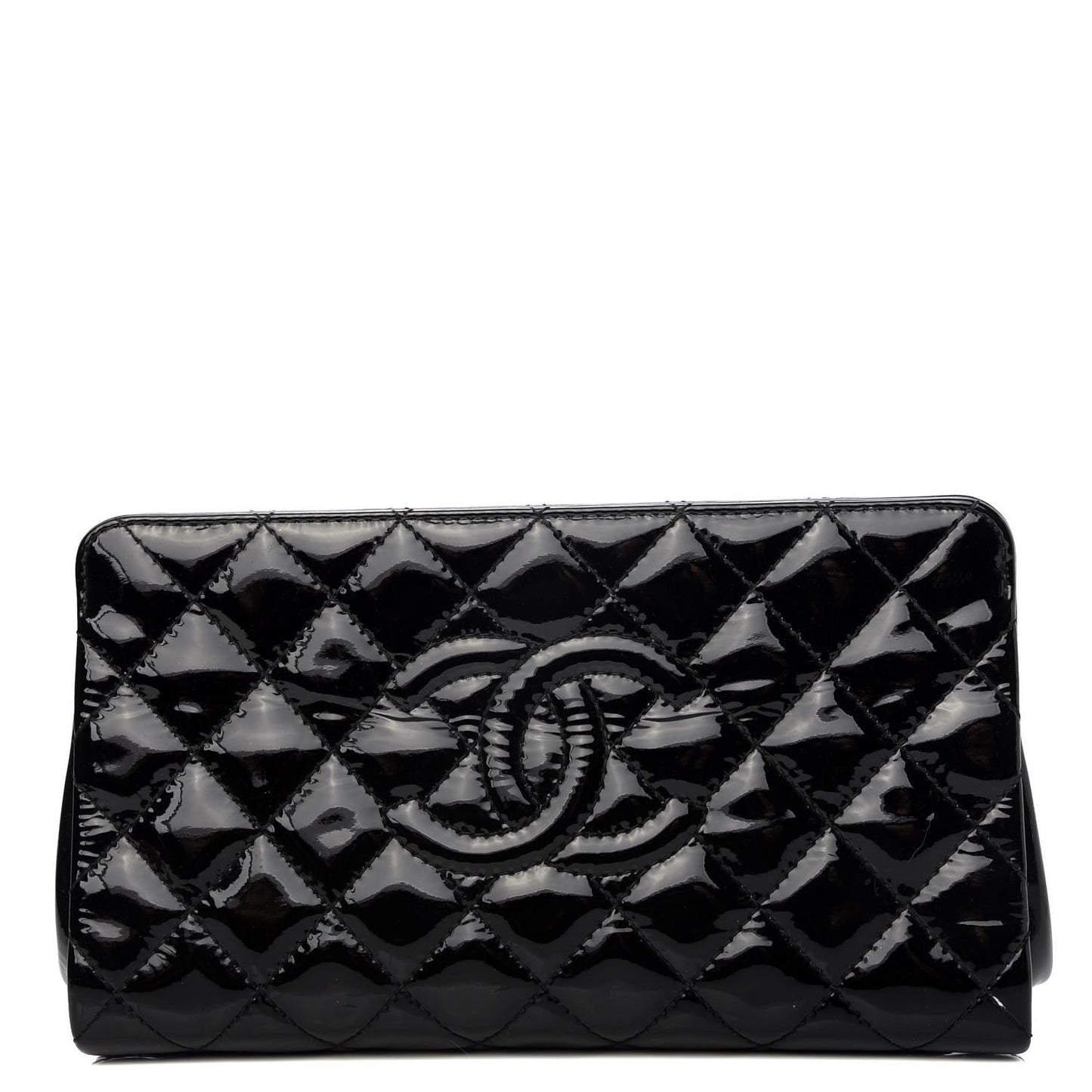 Patent CC Quilted Timeless Clutch Black