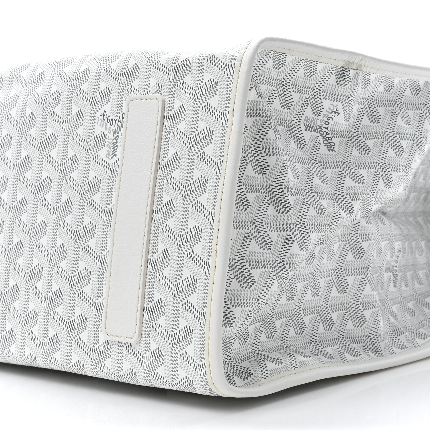 Goyard Goyardine Saint Leger Soft Briefcase Backpack White 8 of 9