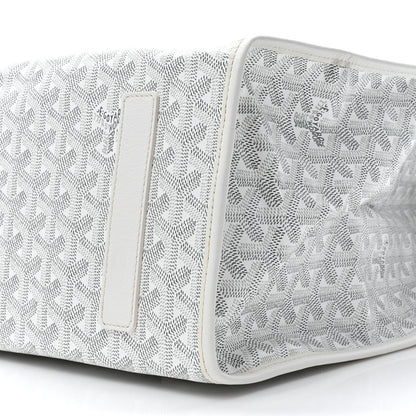 Goyard Goyardine Saint Leger Soft Briefcase Backpack White 8 of 9