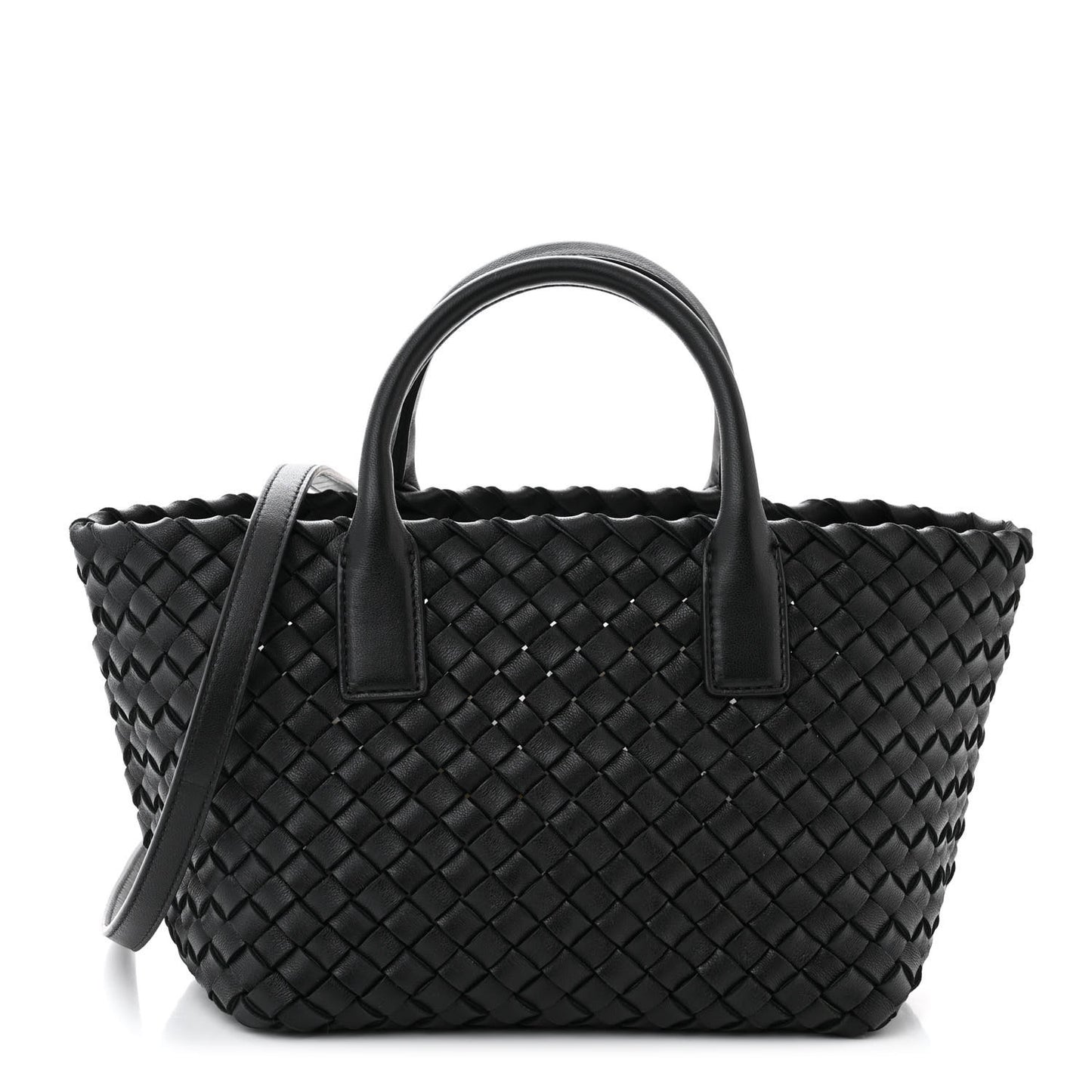 Nappa Intrecciato Mini Cabat Black
