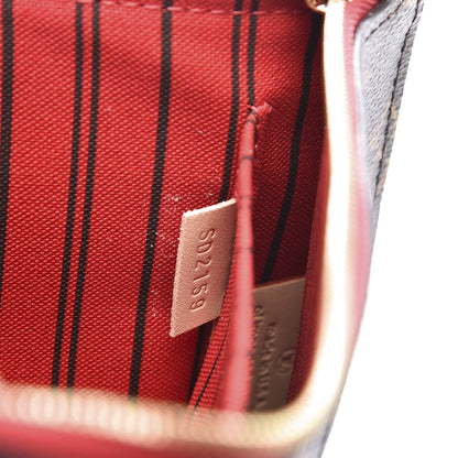 Louis Vuitton Monogram Neverfull MM GM Pochette Cherry 7 of 10