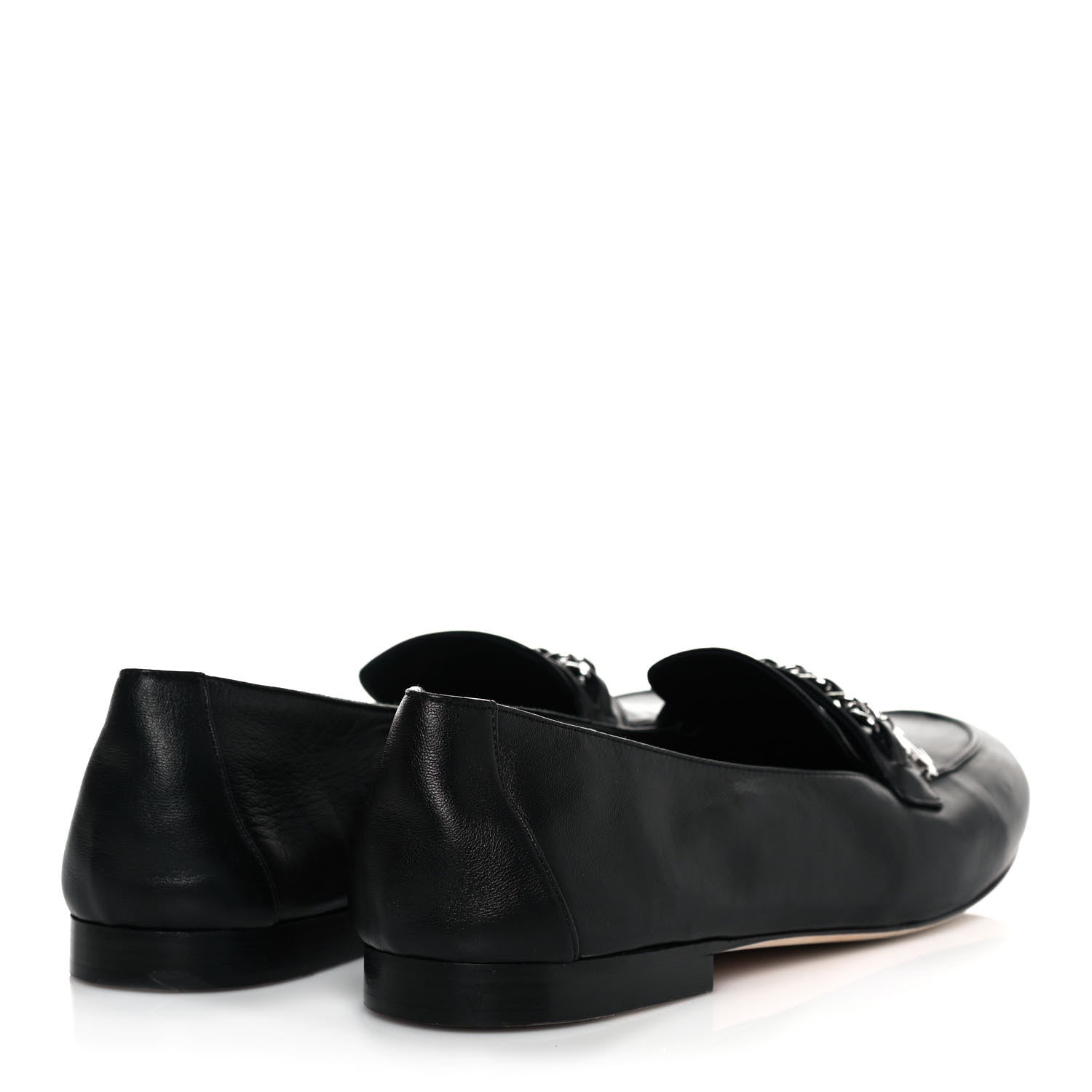 Chanel Calfskin CC Chain Loafers 42 Black 4 of 8