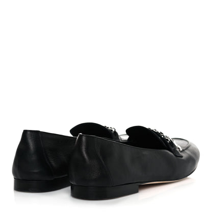 Chanel Calfskin CC Chain Loafers 42 Black 4 of 8