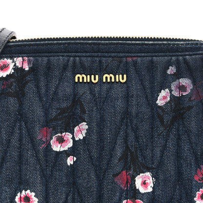 Miu Miu Denim Matelasse Camera Bag  Blue Multicolor 16 of 22