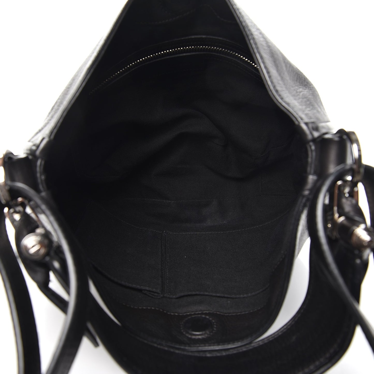 Calfskin Small Studded Obsedia Hobo Black