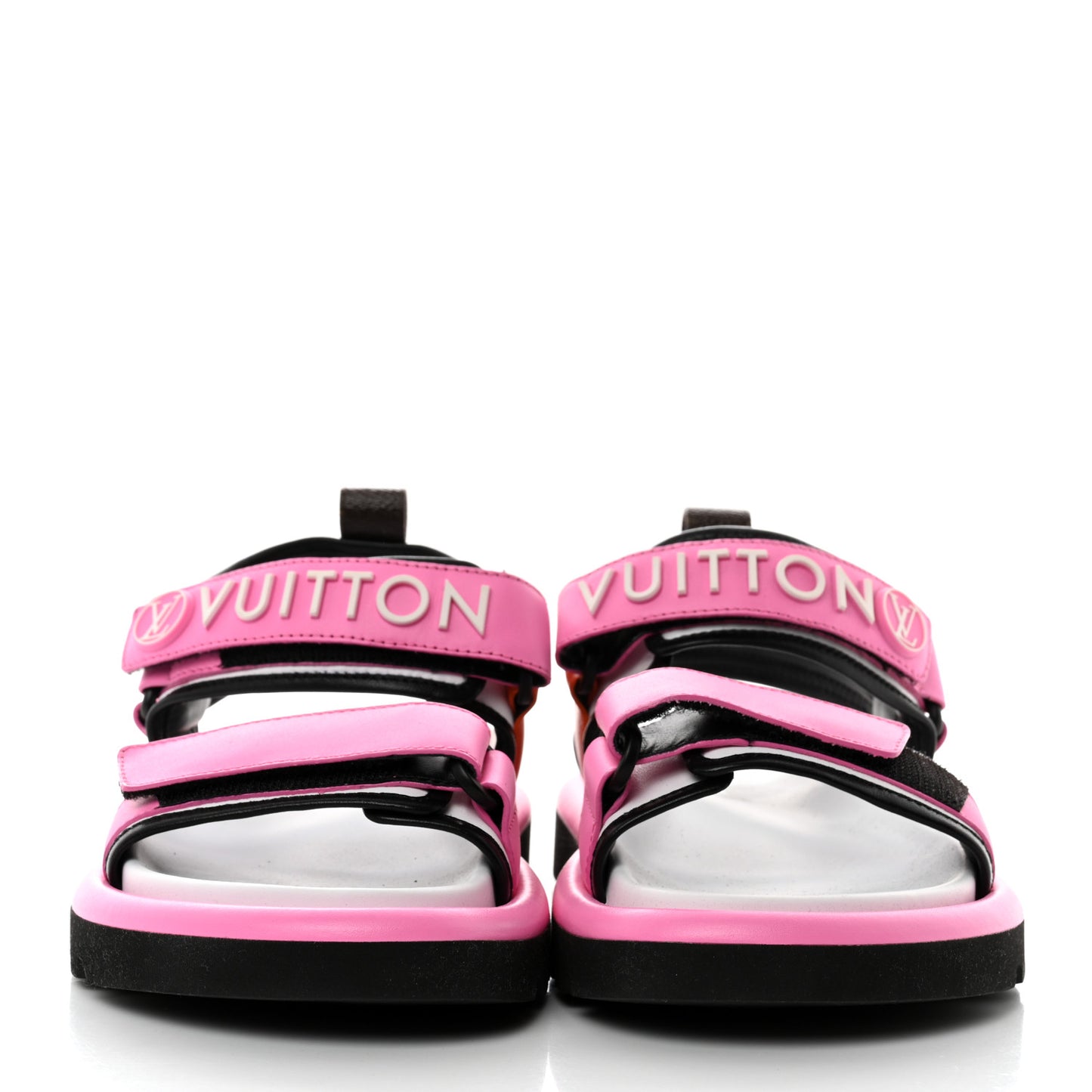 Calfskin Pool Pillow Flat Comfort Sandals 36 Rose Pop Pink