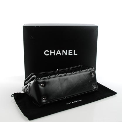 Chanel Glazed Calfskin Quilted Medium Lady Pearly Flap Black 4 of 7