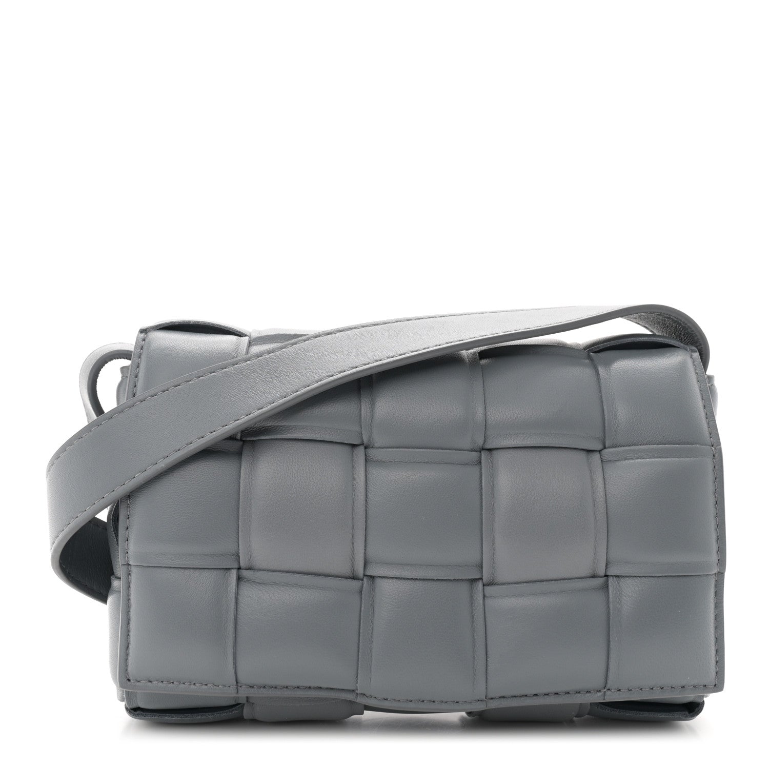 Bottega Veneta Nappa Maxi Intreccio Small Padded Cassette Crossbody Bag Thunder 1 of 11