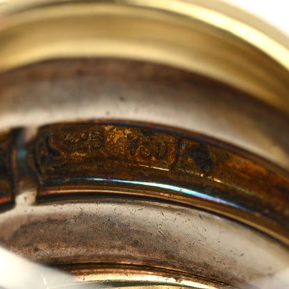 David Yurman Sterling Silver 18K Yellow Gold 18mm Five-Row Cable Ring 53 6.5 5 of 5