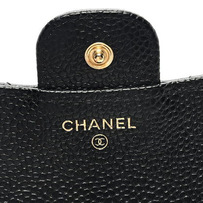 Chanel Caviar Quilted Compact Flap Wallet Black 6 of 7