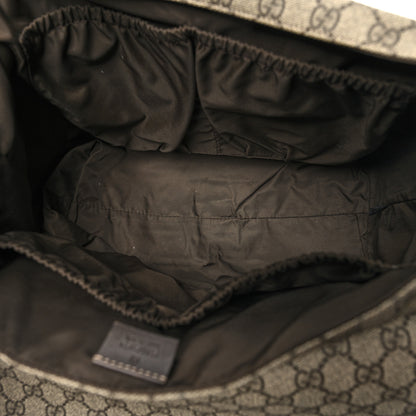 Gucci GG Plus Monogram Messenger Diaper Bag Dark Brown 6 of 13