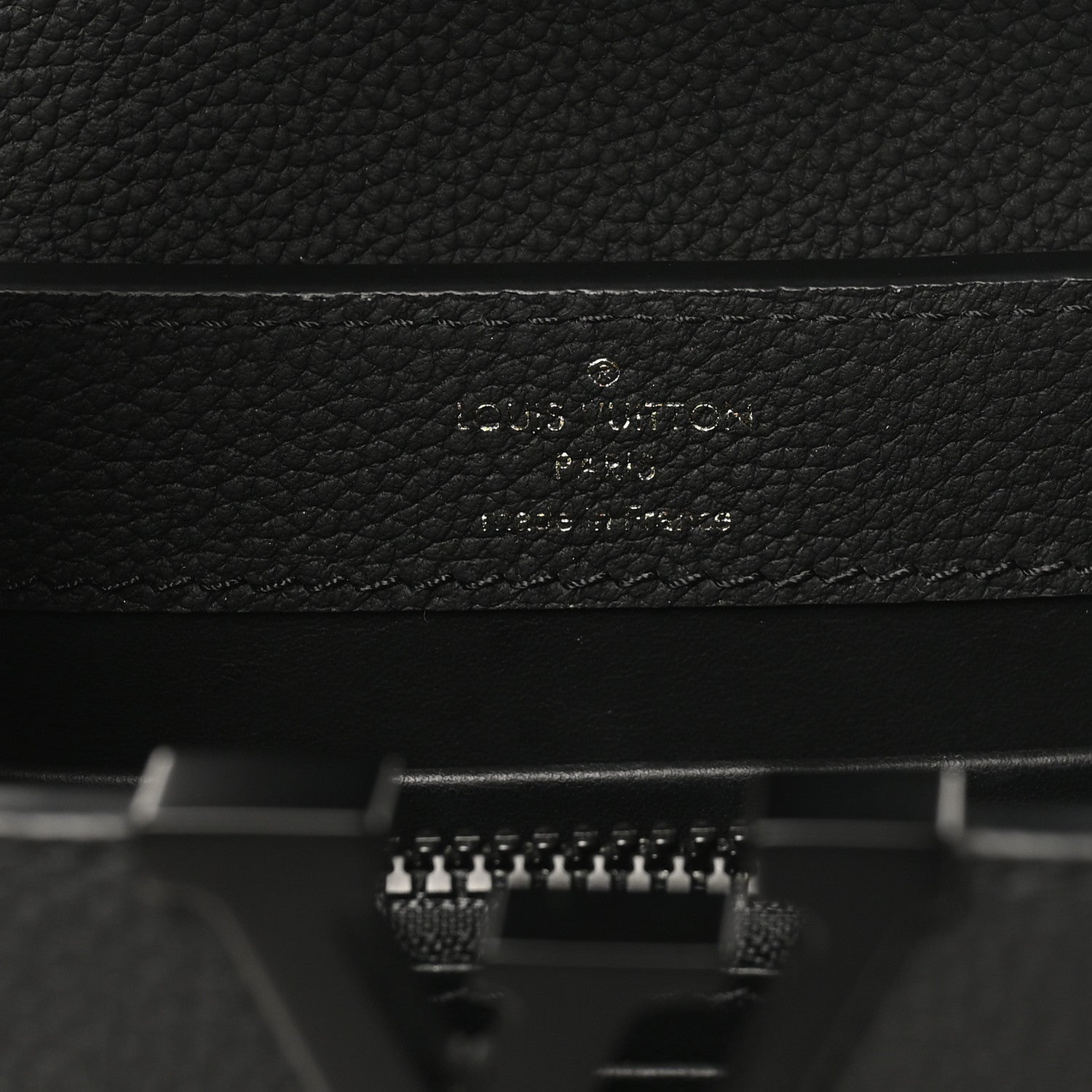 Louis Vuitton Matte Taurillon Capucines East West Mini All Black 6 of 10