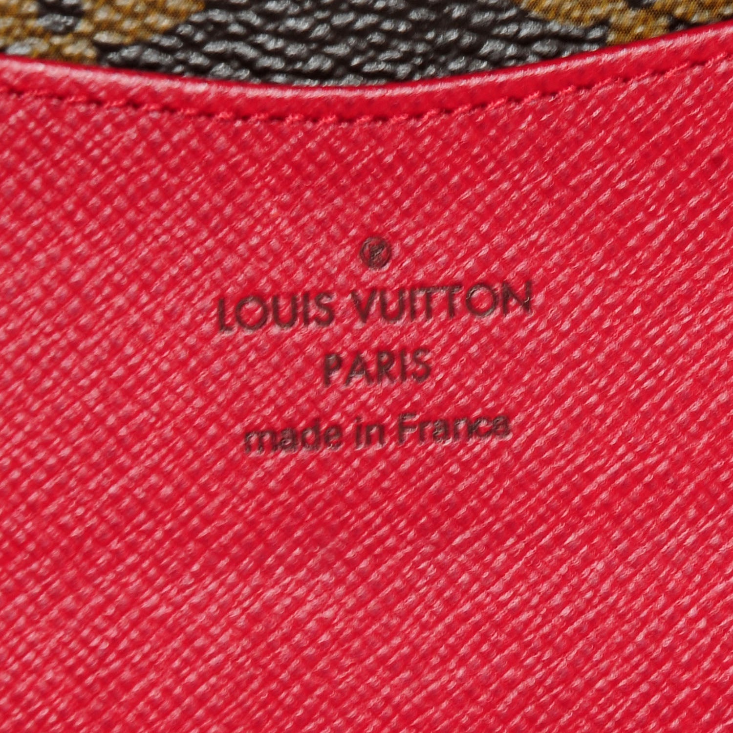 Louis Vuitton Monogram Josephine Wallet Red 6 of 8