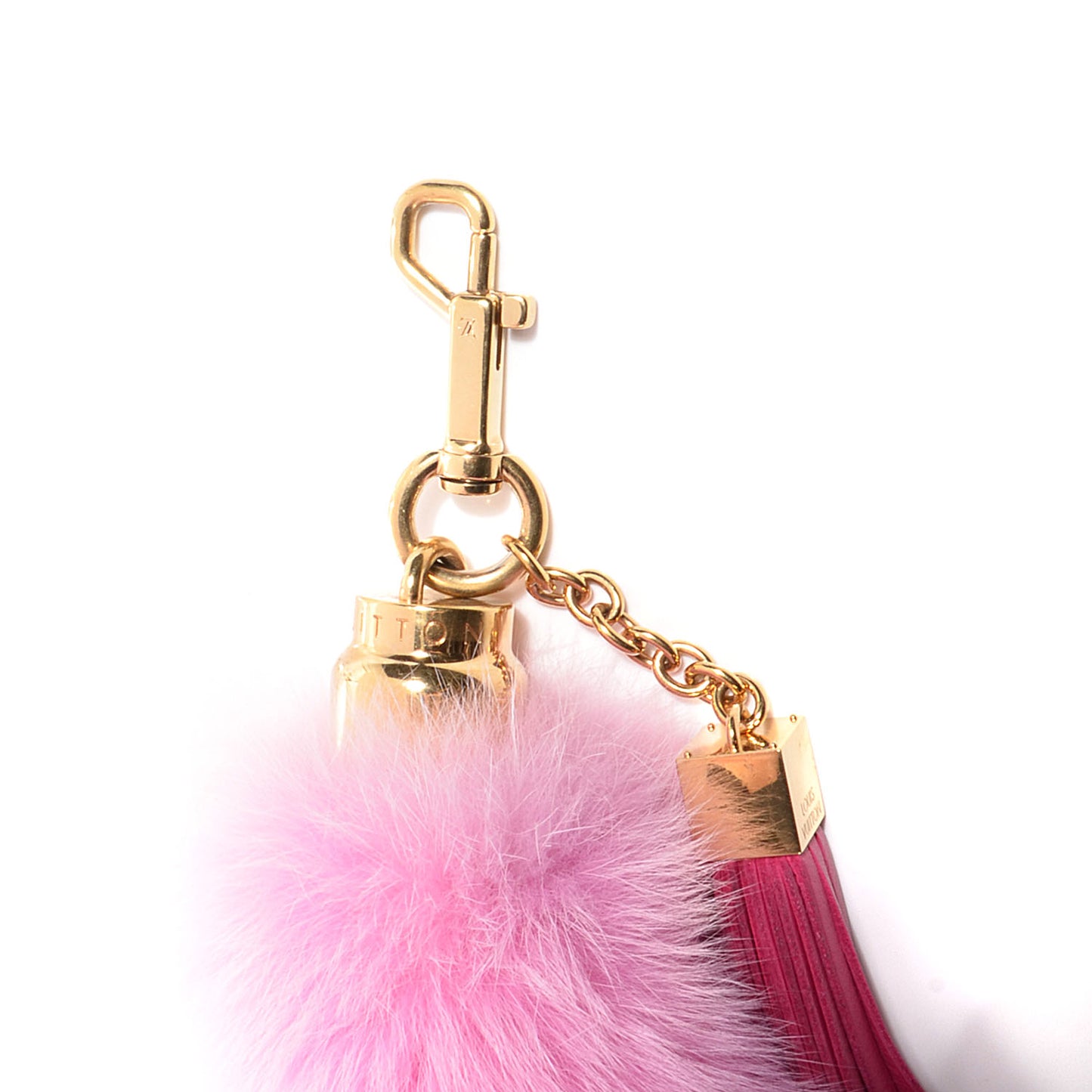 Fox Fur Foxy Bag Charm Rose