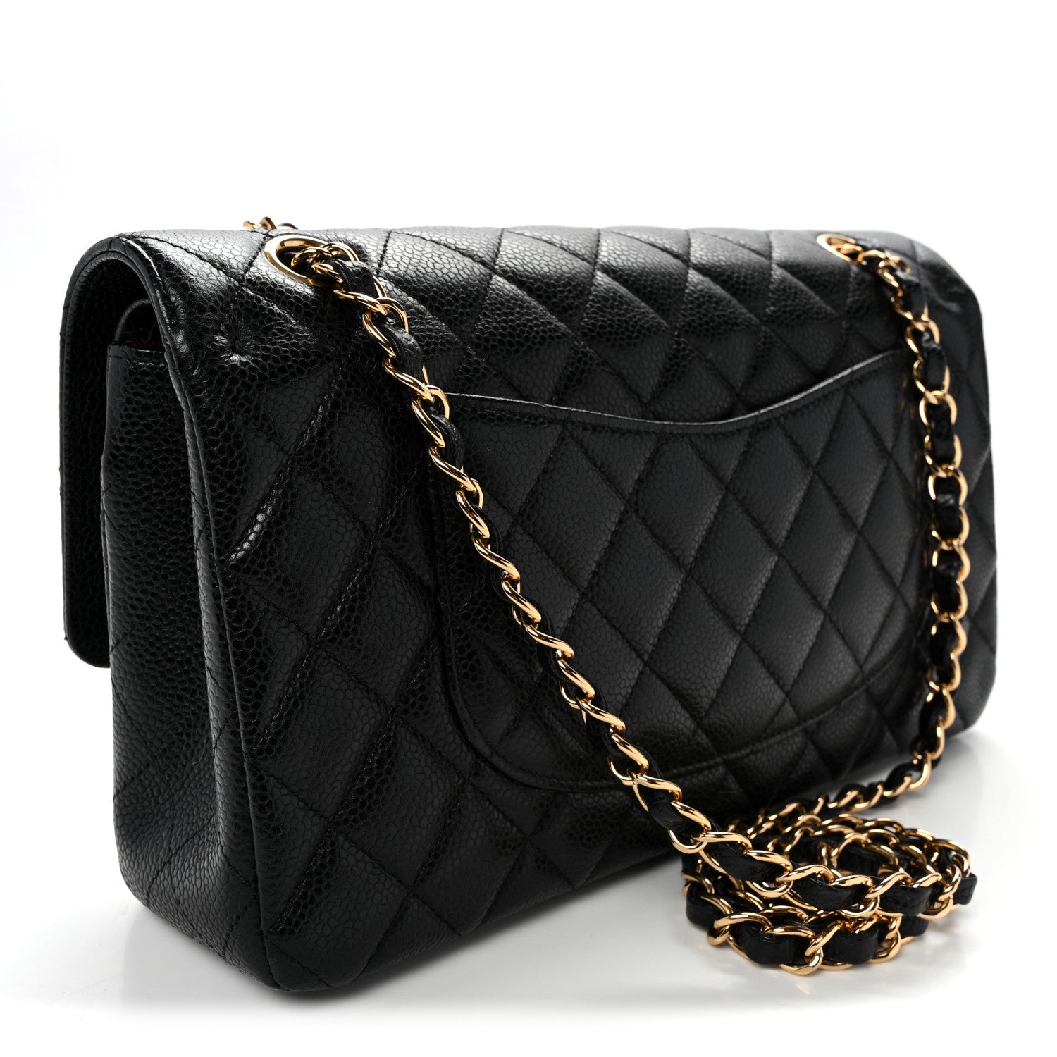 Chanel Caviar Quilted Medium Double Flap Black 3 of 10
