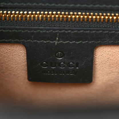 Gucci Guccissima Signature Small Padlock Top Handle Bag Black 6 of 12