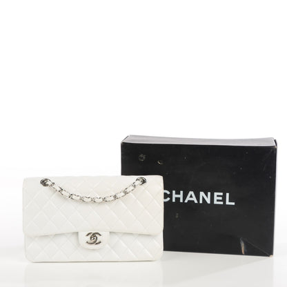 Chanel Caviar Quilted Medium Double Flap White 4 of 9