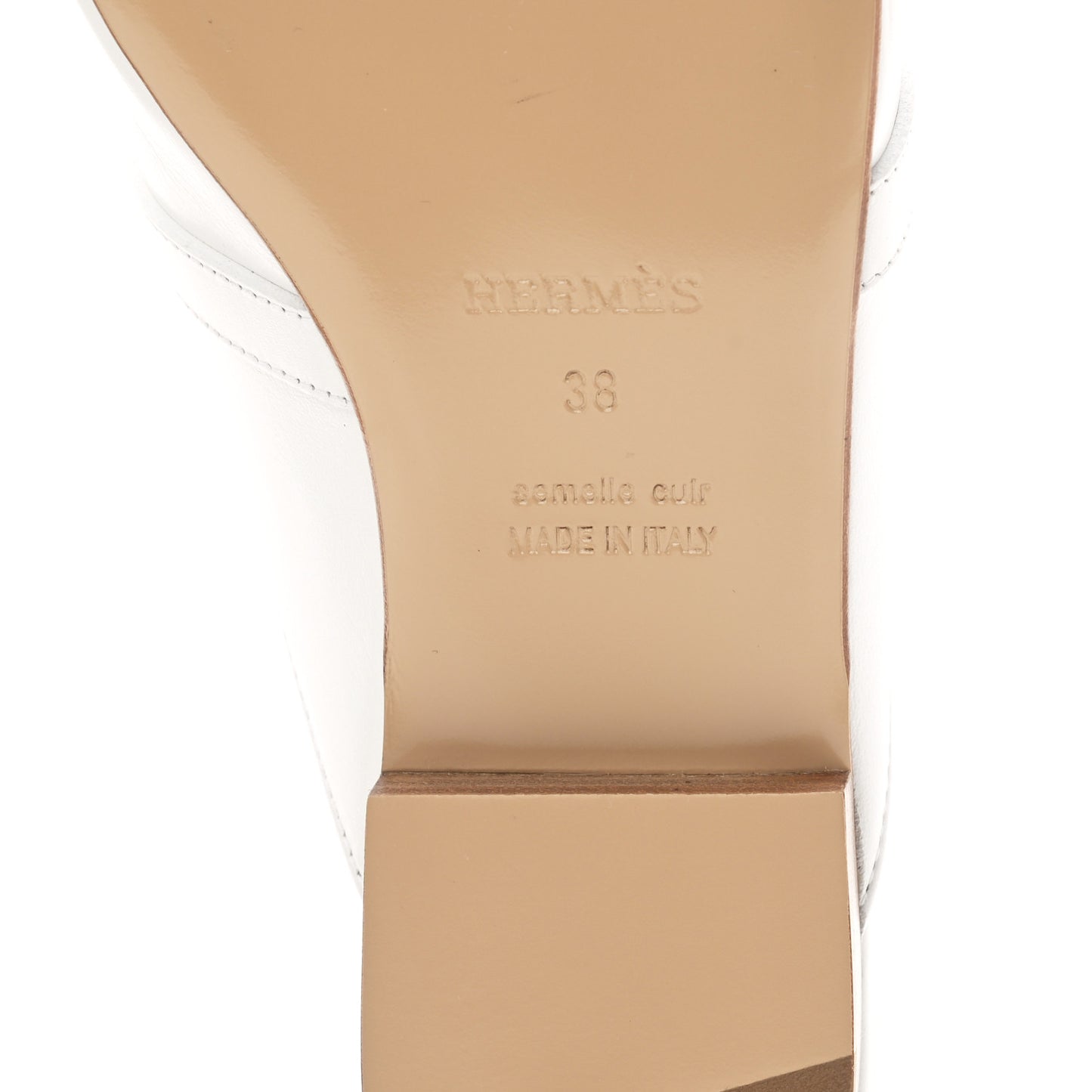 Calfskin Oz Mules 38 White