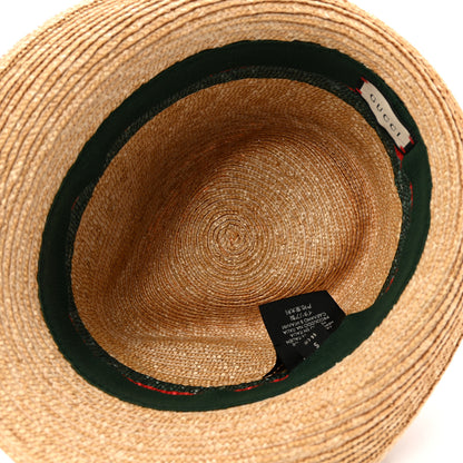 Gucci Abaca Straw Web Fedora Hat S 7 of 11