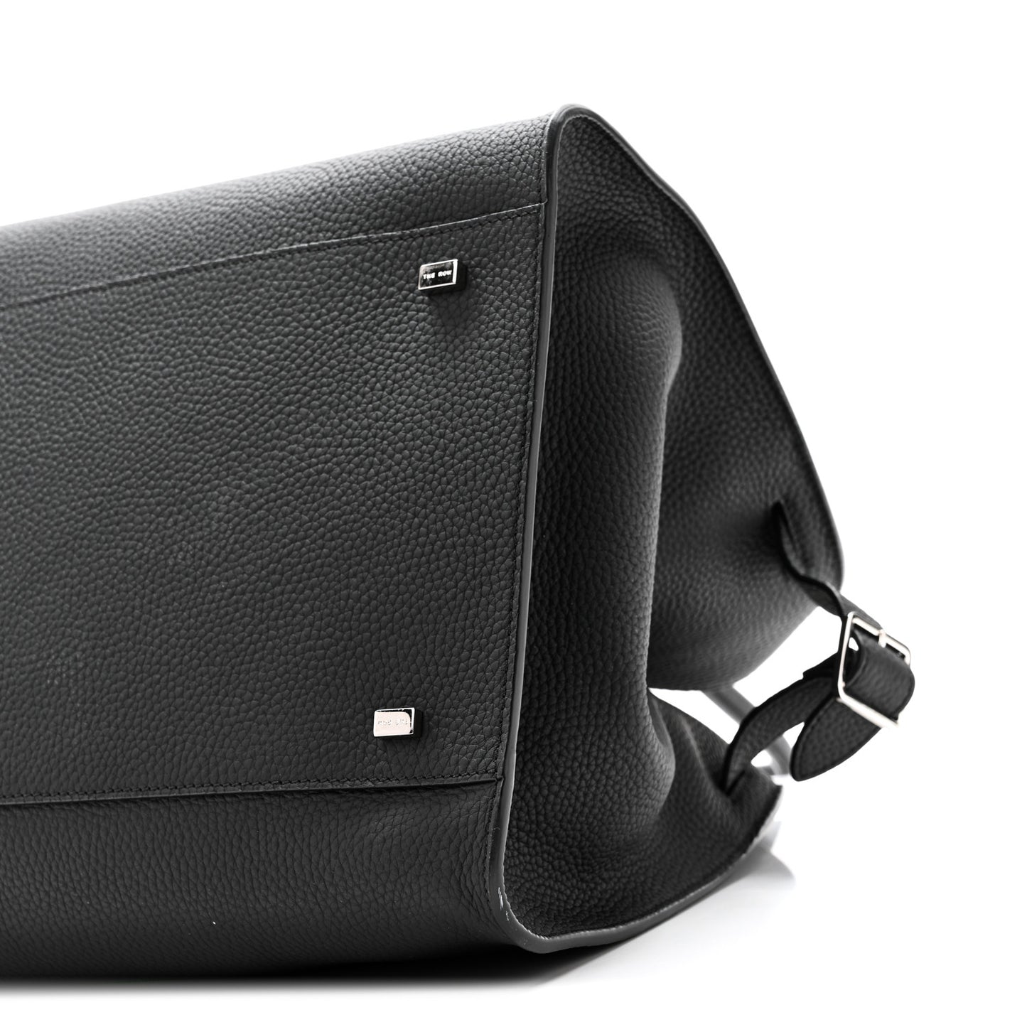 Matte Grained Calfskin Soft Margaux 15 Black